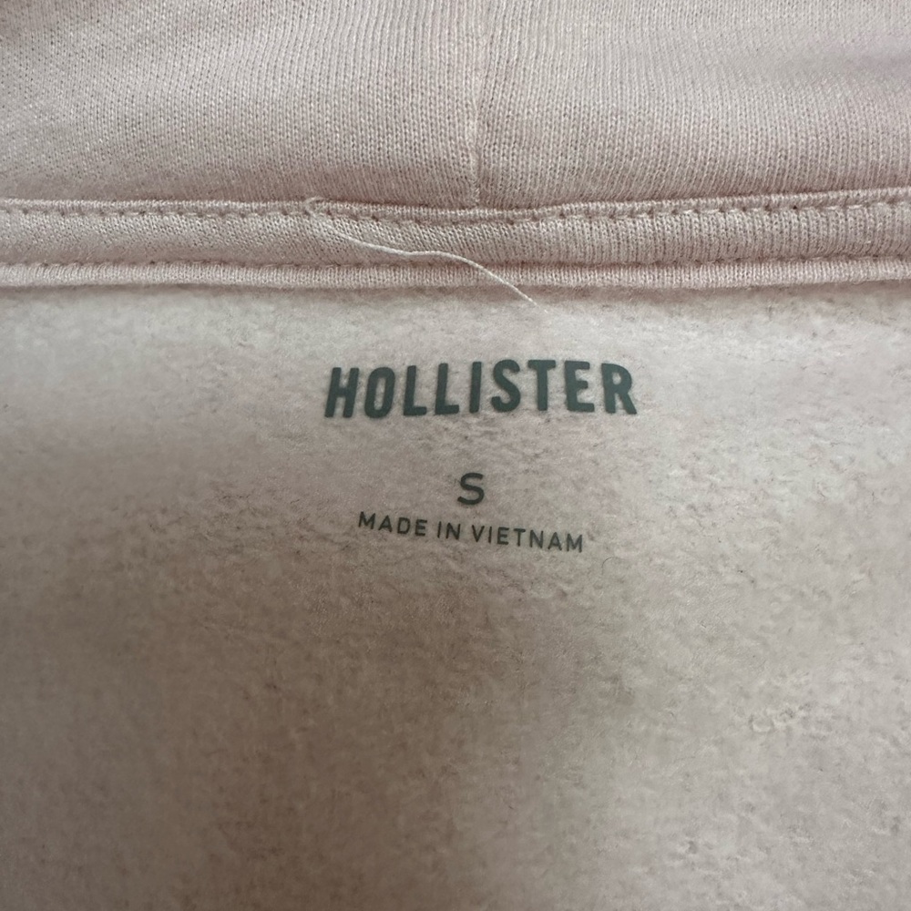 Hollister Light Pink Athletic Zip Hoodie - Picture 3 of 10